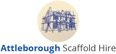 Attleborough Scaffolding logo featuring a hand-drawn scaffold structure